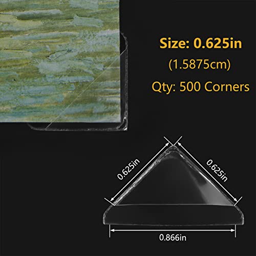 Infinity 0.625" Clear Archival Photo Corners (500 Count)