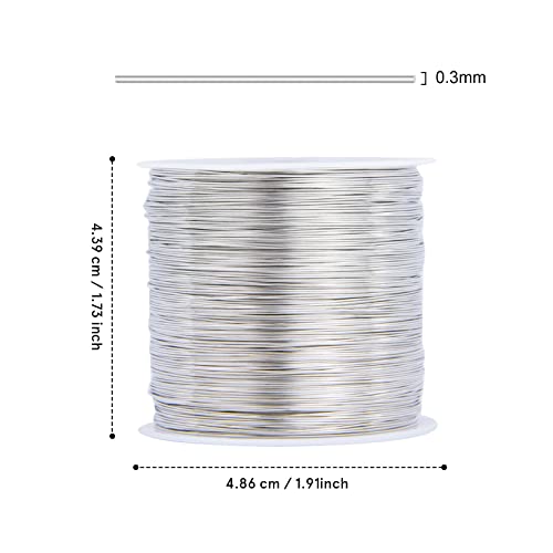 328FT 28 Gauge Craft Wire Jewelry Wire Copper Metal Wire for Jewelry Making