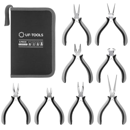 8 Pieces Mini Pliers Set