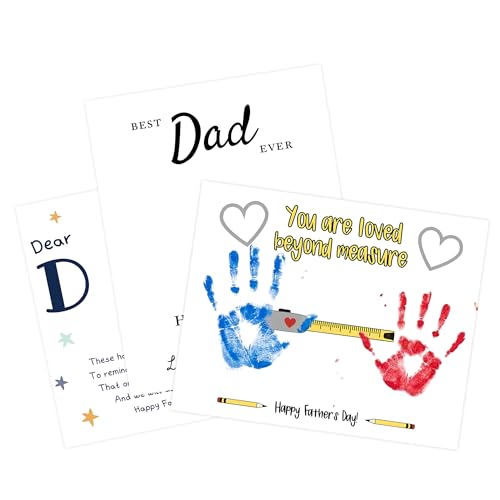 Pack 3 Fathers Day Crafts for Kids Handprint Gift
