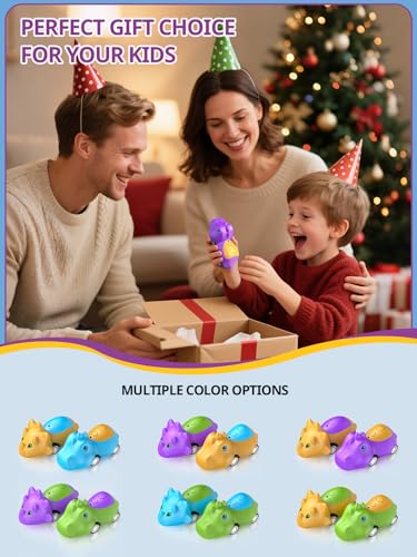 Walkie Talkies for Kids Rechargeable Dino Toy Cars 48H Playtime