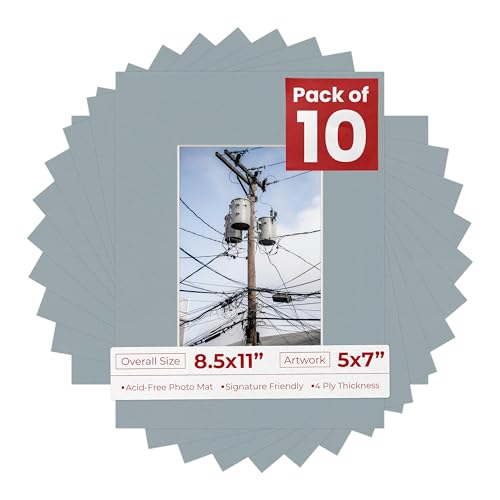 5x7 Mat for 8.5x11 Frame (10 Count)