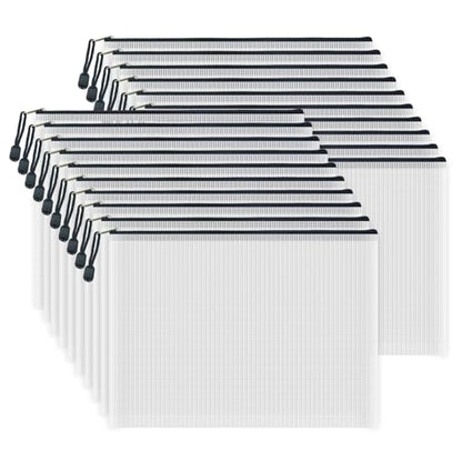 20pcs Mesh Zipper Pouch Bags (20 Count)