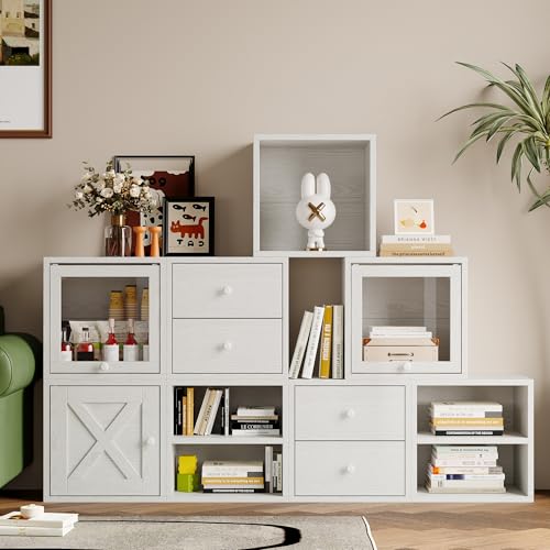 Magic DIY Cube Storage Organizer Stackable Cubes for Home Books Clothes Toy