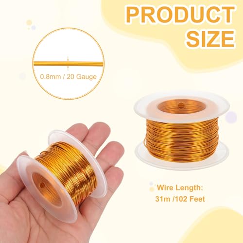 20 Gauge 0.8mm Anodized Aluminum Wire for Jewelry Craft Making