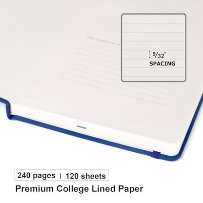 6 Pack Lined Journal Notebooks for Work (6 Count)