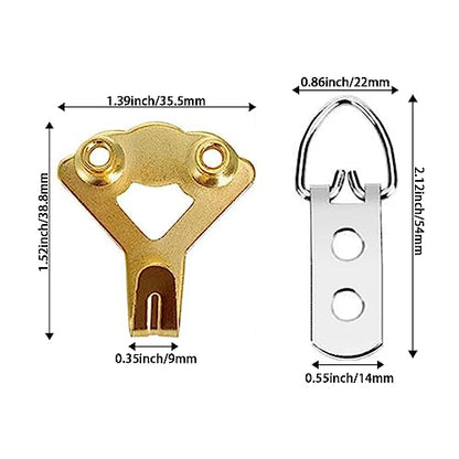 Adjustable Picture Hanging Wire Kit Hold Up to 80lbs (2 Count)