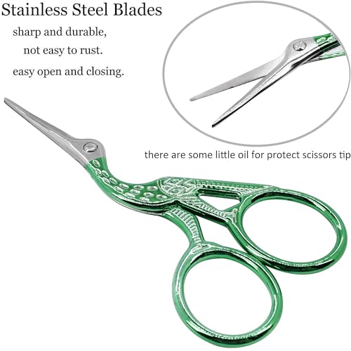 3.6" Small Crafting Shears with Leather Case for Embroidery