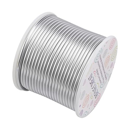 10 Gauge Jewelry Craft Aluminum Wire 80 Feet Bendable Metal Sculpting Wire for Wedding Craft Floral Model Skeleton Making (80 Foot)