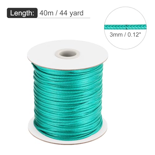 Waxed Cord 3mm Waxed Polyester Cord 44 Yard Wax String for Bracelet Making