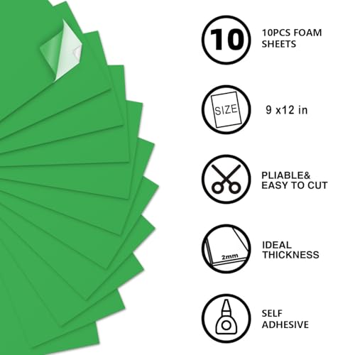 Self Adhesive Foam Sheets (10 Count)