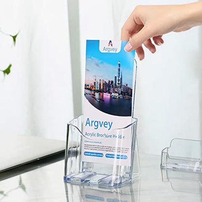 Clear 4x9 Trifold Brochure Holder (4 Count)
