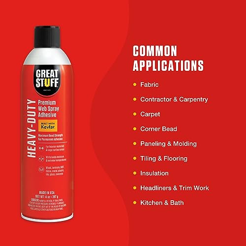 Heavy Duty Web Adhesive 14 oz Aerosol 3 Pack (42 Ounce)