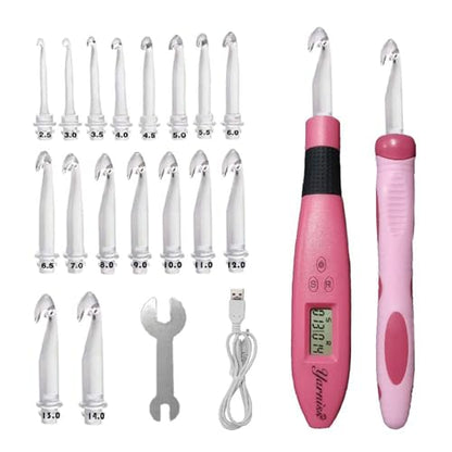 17 Size Counting Crochet Hooks Set for Stitch & Row 2.5mm~14.0mm