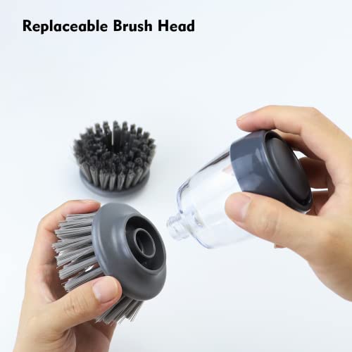 Dish Brush with Soap Dispenser (2 Count)