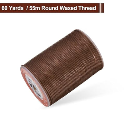 Leather Sewing Waxed Thread 0.8mm 60Yards