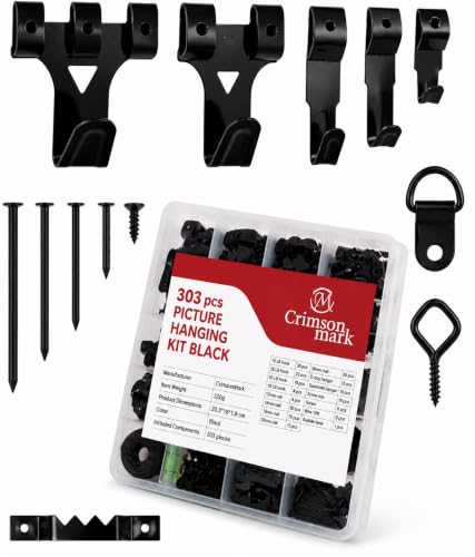 303 Piece Picture Hanging Assortment with Heavy Duty Hooks