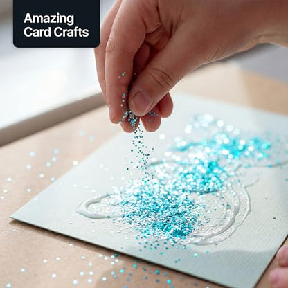 Craft Glitter Shaker Baby Blue Iridescent 130g Ultrafine (4.5 Ounce)