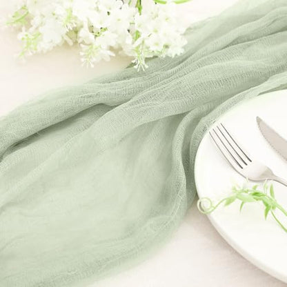 Halloween Cheese Cloth 35.43 x 393.7 Inch Sage Green Cheesecloth Roll for Crafts Large Cotton Muslin Gauze Fabric for Halloween Outdoor & Indoor Spooky Decoration
