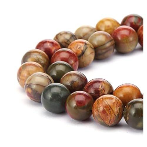 180pcs Adabele Natural Picasso Jasper Gemstone 4mm (186 Count)