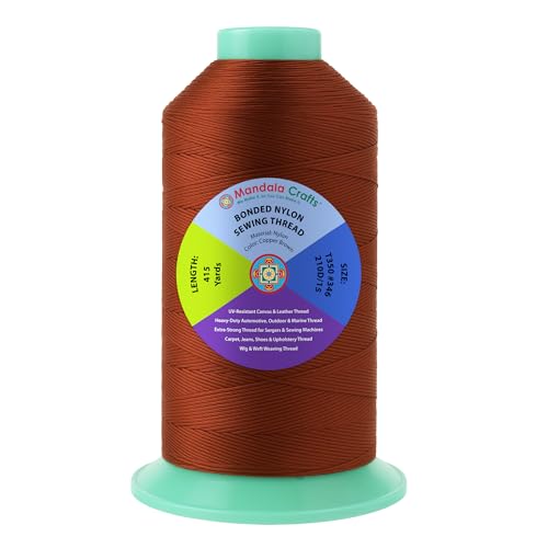 Size 346 210D T350 Copper Brown Bonded Nylon Thread