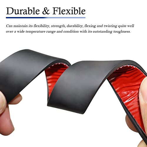 Neoprene Rubber Strips with Adhesive Backing Rubber Sheets (10 Foot)