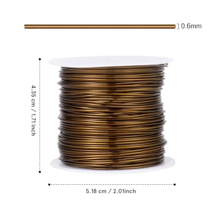 164FT 22 Gauge Jewelry Wire for Jewelry Making Copper Metal Wire for Crafts (164 Foot)