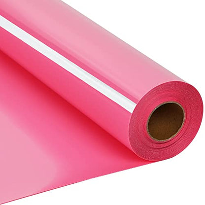 RENLITONG Pink Iron on Vinyl 12Inch by 20ft Roll Heat Transfer Vinyl for T