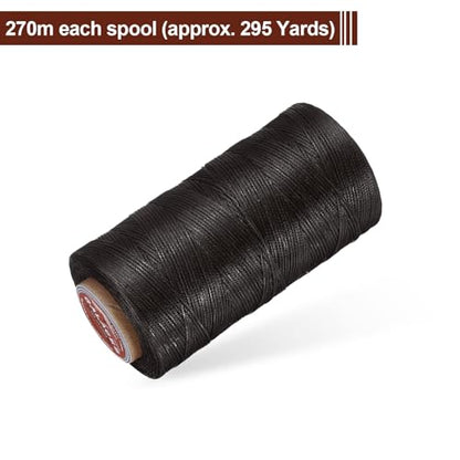 Flat Leather Sewing Waxed Thread