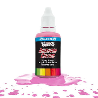 Opaque Pure Pink Acrylic Airbrush Paint