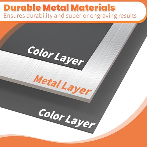 6 Pcs 7 x 5 inch Anodized Aluminum Sheet Set