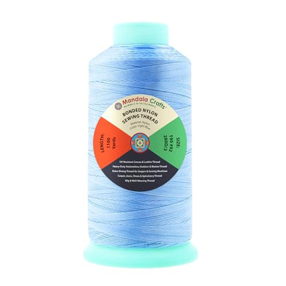 Size 92 280D T90 Light Blue Bonded Nylon Thread (3300 Foot)
