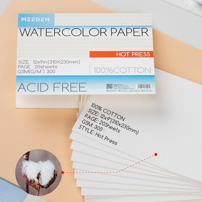 Cotton Watercolor Paper Block