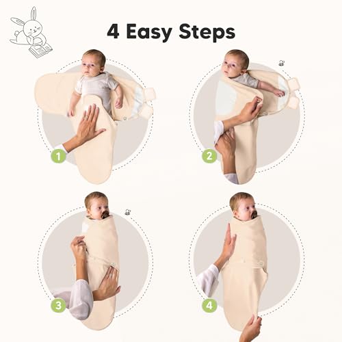 3pk Organic Swaddles for Newborns Girls