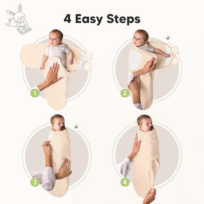 3pk Organic Swaddles for Newborns Girls