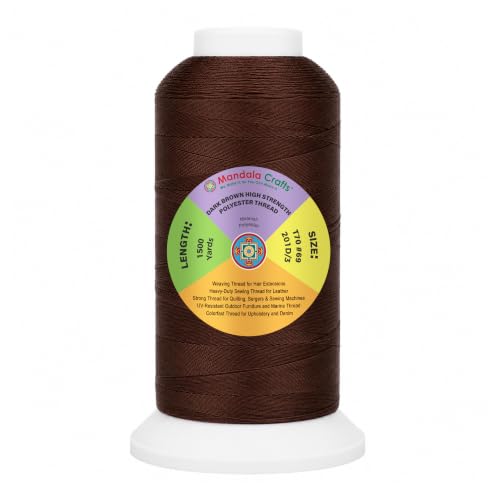 Dark Brown Tex 70 Polyester Heavy Duty Thread for Upholstery