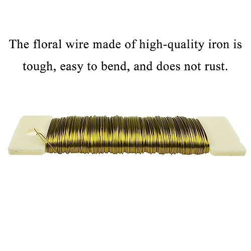 26Gauge Golden Metal Floral Wire