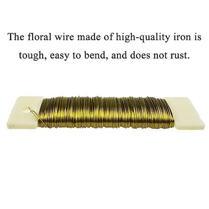 26Gauge Golden Metal Floral Wire