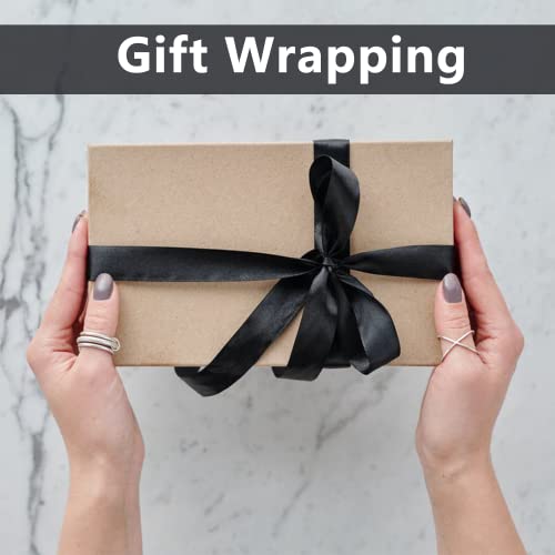 5 8" x 100 Yards Black Satin Ribbon Crafts Gift Wrapping