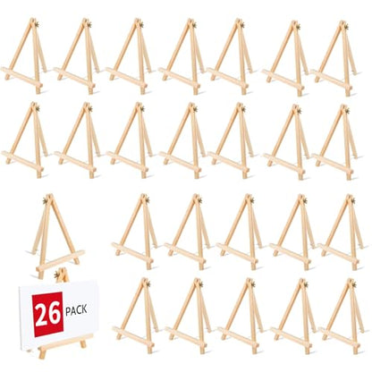 26 Pack 9 Inch Wood Easel (26 Count)