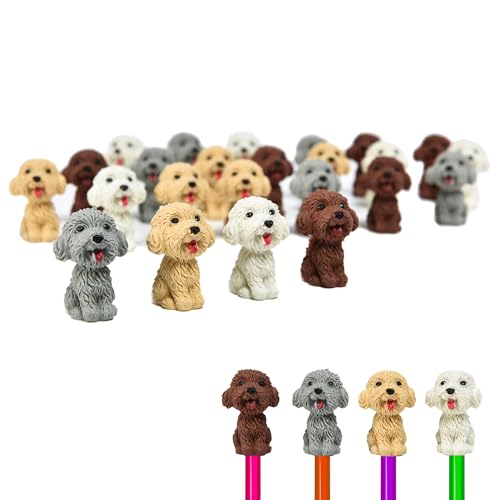 24Pcs Dog Pencil Top Erasers for Kids