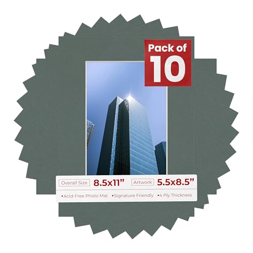 5.5x8.5 Mat for 8.5x11 Frame (10 Count)