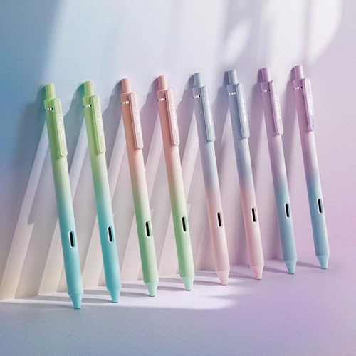 Retractable Gel Ink Pens (8 Count)