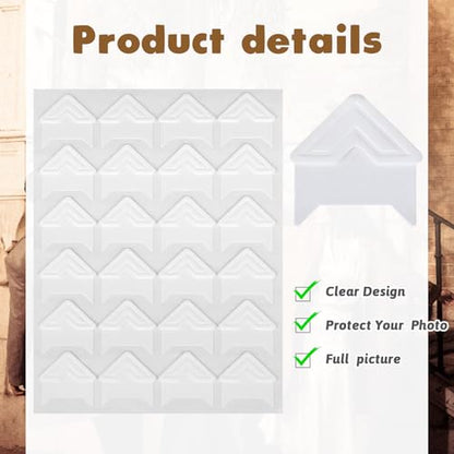 240 Pcs Photo Corners Self Adhesive Picture Corners for Scrapbooking