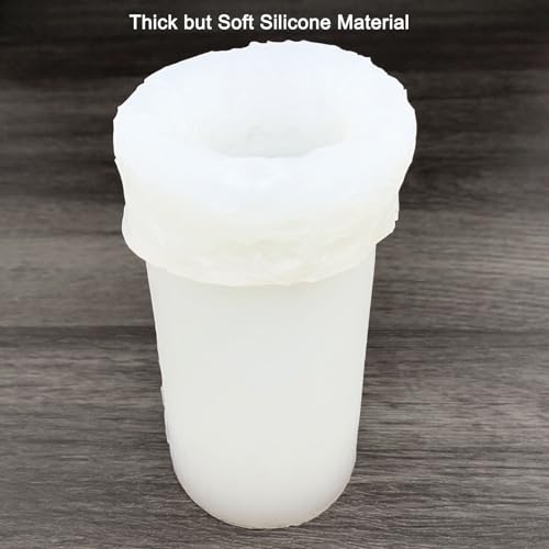 Floral Vine Pillar Thick Silicone Candle Molds