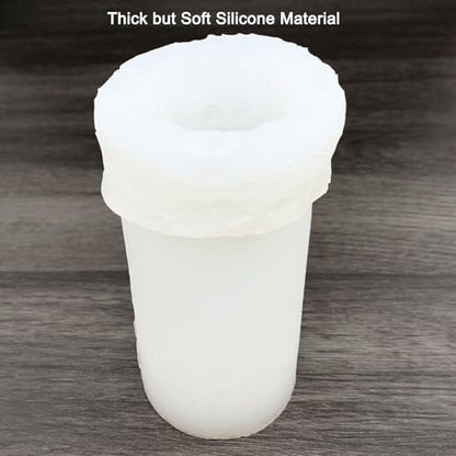 Floral Vine Pillar Thick Silicone Candle Molds