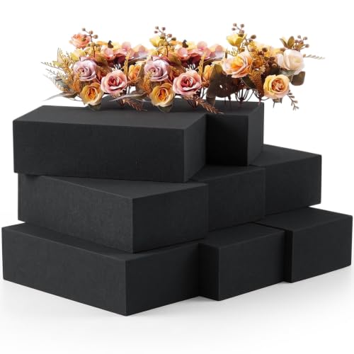 8 Pcs Black Reusable Floral Foam Blocks Water Weather Resistant Dry Floral Foam for Artificial Flower Arrangements Outdoor Hanging Florist Plant Bases for DIY Wedding