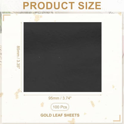 Gold Leaf Sheets for Art 3.7" x 3.4"