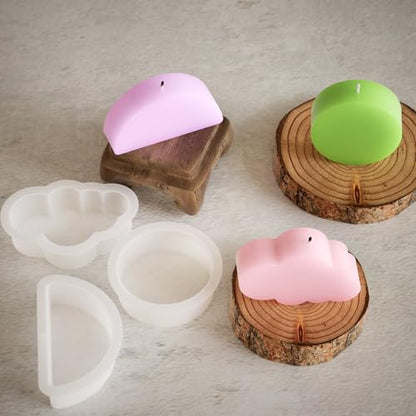 3 Pack Geometric Silicone Molds for Candles (6 Count)