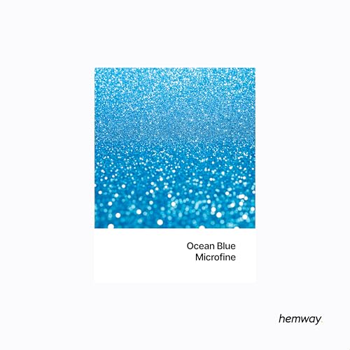 Craft Glitter Ocean Blue 100g Microfine Glitter (3.5 Ounce)